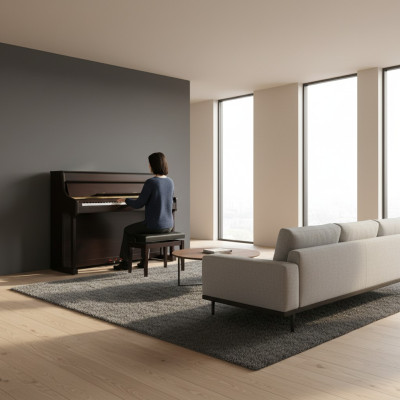 Exquisites digitales Klavier in Schwarz für ein meisterhaftes Erlebnis
