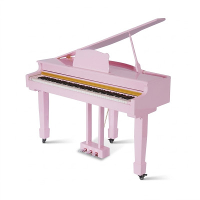 Pinkes Klavier Flügel  Digitalpiano Flügelklavier Hochglanz Piano