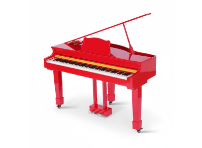 Rotes Klavier Flügel  Digitalpiano Flügelklavier Hochglanz Piano