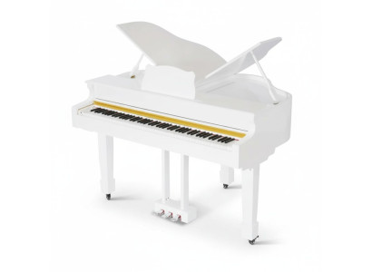 Weiß  Klavier Digitalpiano Flügelklavier Hochglanz Piano Klaviere