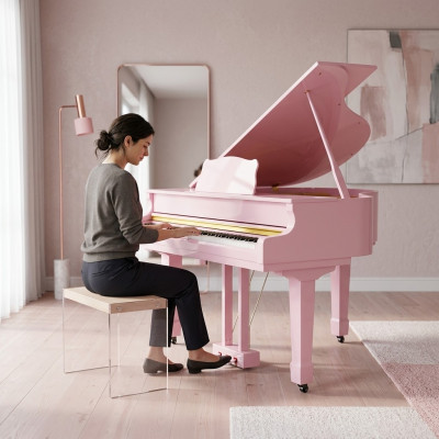Pinkes Klavier Digitalpiano Flügelklavier Hochglanz Piano Klaviere