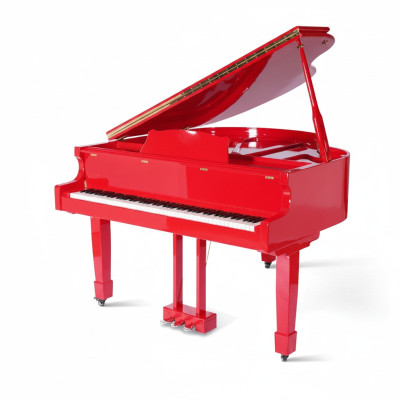 Klavier Digitalpiano Flügelklavier Hochglanz Rotes Piano Klaviere