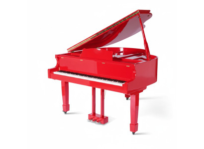 Klavier Digitalpiano Flügelklavier Hochglanz Rotes Piano Klaviere