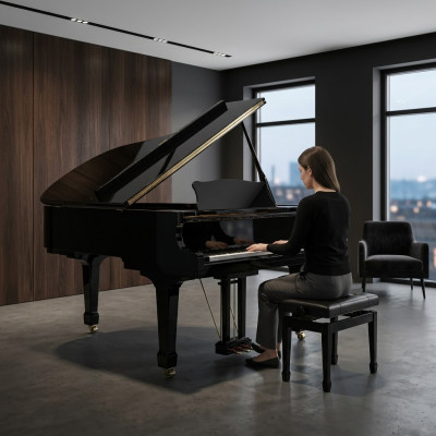 Digitalpiano Flügelklavier Klavier Hochglanz Schwarz Piano Klaviere
