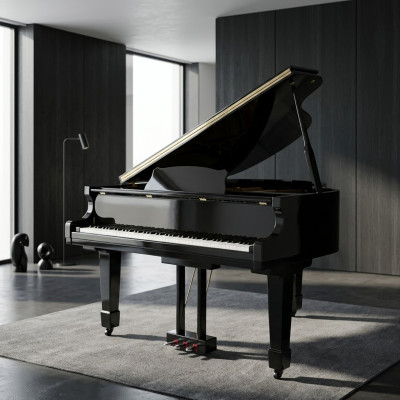 Digitalpiano Flügelklavier Klavier Hochglanz Schwarz Piano Klaviere
