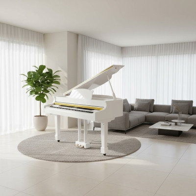 Digitalpiano Flügelklavier Klavier Hochglanz Weiß Piano