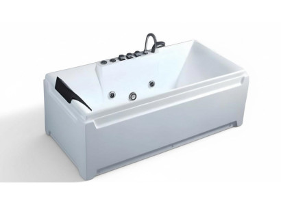 Designwanne Whirlpool Wellnesswanne Acrylwanne Komfortwanne Wanne 141x77 cm