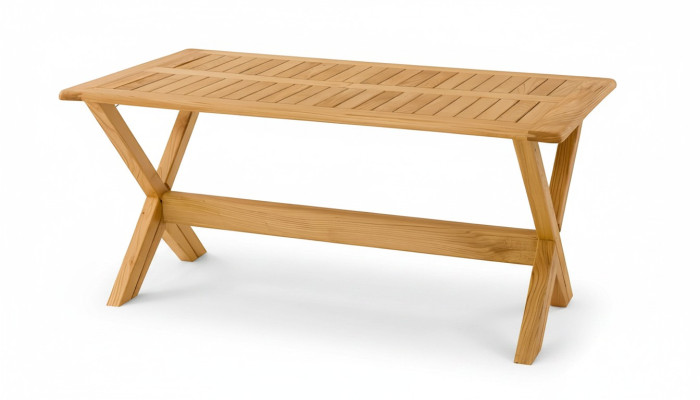 Eleganter brauner Esstisch aus Holz für modernes Esszimmer