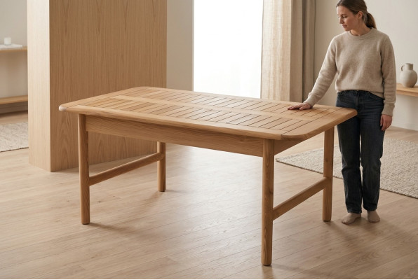 Moderner brauner Esstisch aus Holz für stilvolle Esszimmer