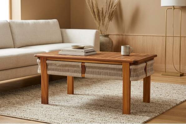 Eleganter Holztisch in Braun für modernes Esszimmer
