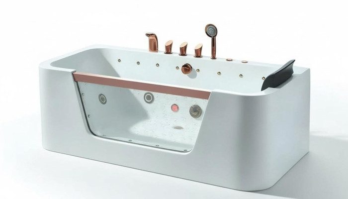 Hydromassagewanne Massagebecken Whirlpool Blubberbad Bad Whirlpool 170x80 cm
