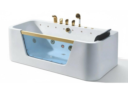 Acrylwanne Whirlpool Pflegewanne Massage-Badewanne Wellnesswanne 170x80 cm
