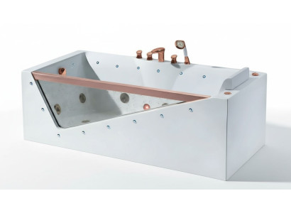 Bad Luxuswanne Blubberbad Whirlpool Badewanne Wellnesswanne Wanne 170x80 cm