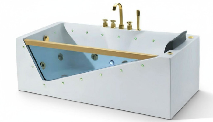 Designwanne Badewanne Acrylwanne Whirlpool Komfortwanne Massagewanne 170x80 cm