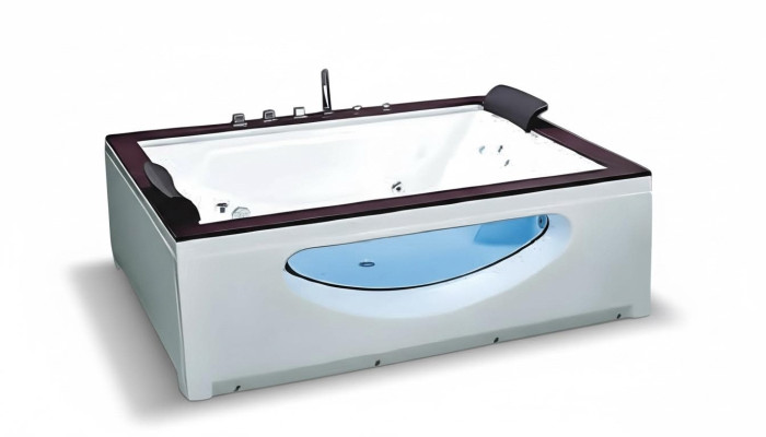 Acrylwanne Massagewanne Whirlpool Luxuswanne Wellnesswanne 180x150 cm
