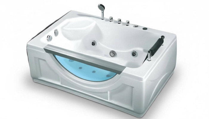 Wanne Badewanne Massagewanne Acrylwanne Whirlpool Komfortwanne 152x101 cm