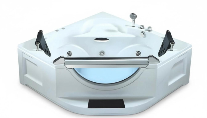 Massagebad Whirlpool Whirlwanne Hot Tub Blubberbad Hydromassagewanne 165x165 cm