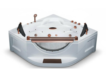 Luxuswanne Whirlpool Hydromassagewanne Badewanne  Blubberbad Spa 165x165 cm