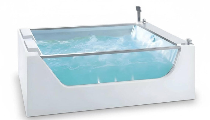 Designwanne Badewanne Acrylwanne Whirlpool Komfortwanne Massagewanne 180x120 cm