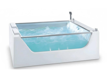 Designwanne Badewanne Acrylwanne Whirlpool Komfortwanne Massagewanne 180x120 cm