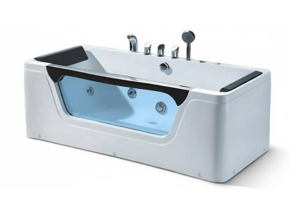 Acrylwanne Whirlpool Pflegewanne Massage-Badewanne Wellnesswanne 170x83 cm