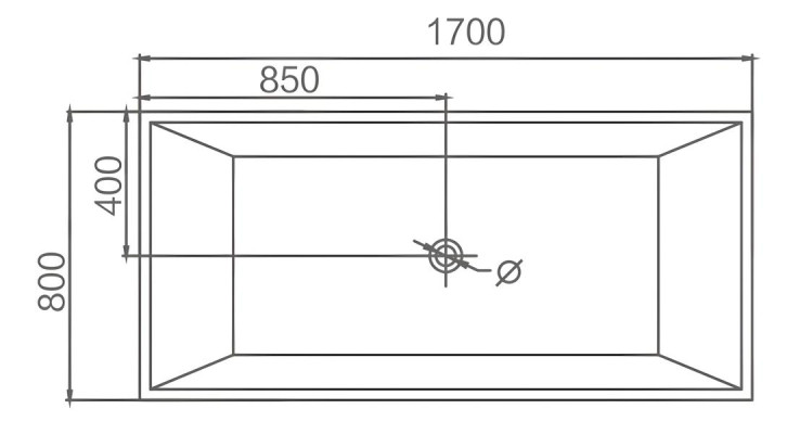 Luxuswanne Komfortwanne Badewanne Wanne Designwanne Pflegewanne 170x80 cm