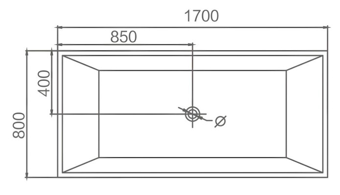 Badewanne Designwanne Wellnesswanne Einbauwanne Komfortwanne 170x80 cm