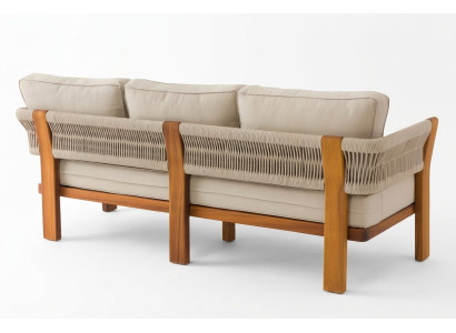 Modernes beige Stoffsofa für Terrasse und Balkon