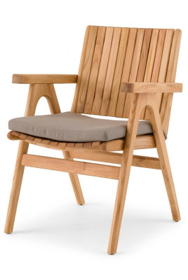 Eleganter Holzstuhl in Braun für Wohnzimmer und Esszimmer