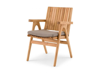 Eleganter Holzstuhl in Braun für Wohnzimmer und Esszimmer