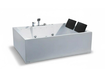 Whirlwanne Hydromassagewanne Whirlpool Blubberbad Spa-Bad Sprudelbad 180x120 cm