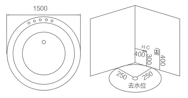 Massagebad Whirlpool Whirlwanne Hot Tub Blubberbad Hydromassagewanne 135x135 cm