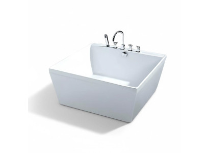 Designwanne Badewanne Acrylwanne Wanne Komfortwanne Raumsparwanne 135x135 cm