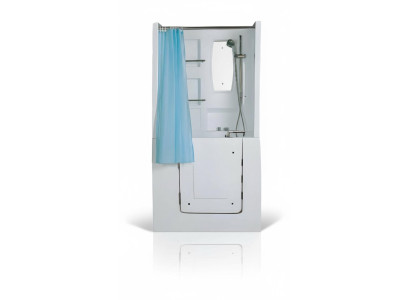 Duschbadewanne Sitzbadewanne Kombinierte Badewanne mit Dusche 100x78 cm
