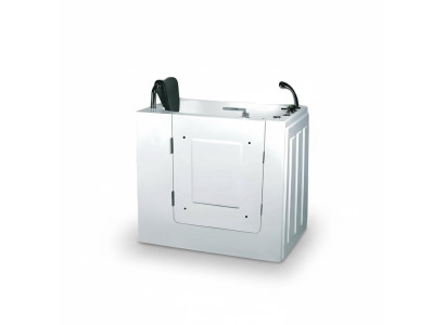 Badewanne mit Whirlpool-Funktion Sitzbadewanne Wanne Massagewanne 98x69 cm