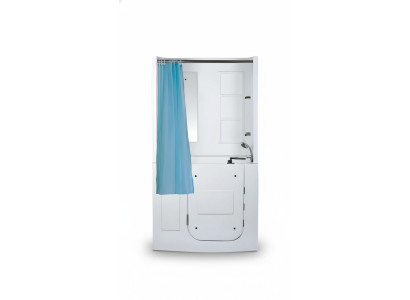 Dusch-Badekombination Duschbadewanne Multifunktionswanne Kombiwanne 110x68 cm