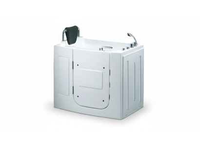 Kompaktbadewanne Massagewanne Whirlpool Badewanne mit Tür 110x63 cm