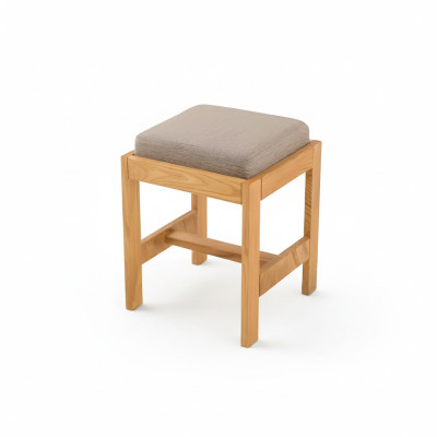 Brauner Holz Hocker modern, vielseitig und langlebig