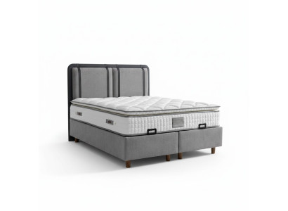 Das elegante und stabile Bett mit Matratze bringt Charme in die Einrichtung.