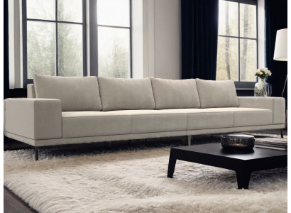 Modernes graues Wohnzimmer Sofa Polstersofa großes Design