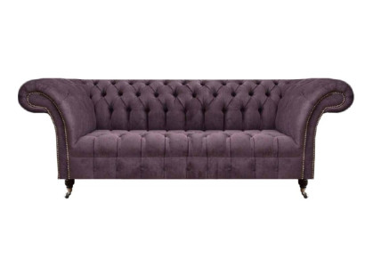 Chesterfield-Sofa Klassisches Design Stoffbezug Einfarbiges Material