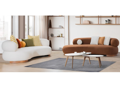 Neu 3-Sitzer Sofa, Moderner Stil, Beige, Bequem, Elegante Wohnzimmermöbel