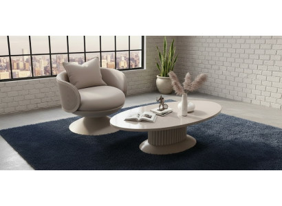 Modernes Sessel Set mit Couchtisch für moderne Wohnzimmergestaltung