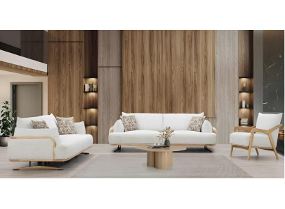 Modernes Sofa und Sessel Set im skandinavischen Stil für Wohnzimmer stilvolle
