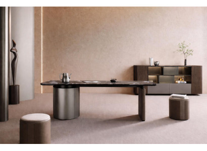 Moderner Schreibtisch und Sideboard Hochwertige  aus Holz mit Eleganten Details