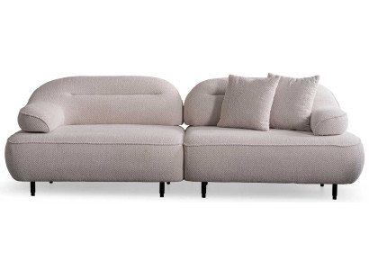 Sofa Sessel Stil modern Farbe beige neu Stoff weich bequem Wohnzimmer