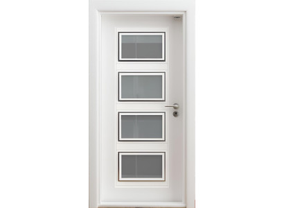 Praktische Innentür Weiß mit Glasfenstern Modern für Wohnbereich