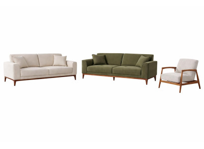 Wohnzimmer Set Modern Mehrfarbig Designer-Sessel Komfortabel Stoff