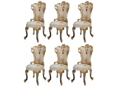 6 stilvolle Stühle im klassischen Design mit elegantem Look