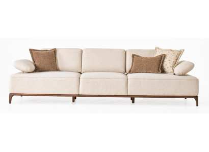 4-Sitzer Sofa Weiß Modern Designer-Sofa Komfortabel Elegant Stoff